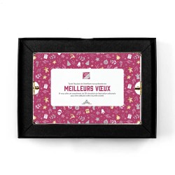Coffret personnalisé calendrier et chocolats artisanaux - Trilogie Réveillon