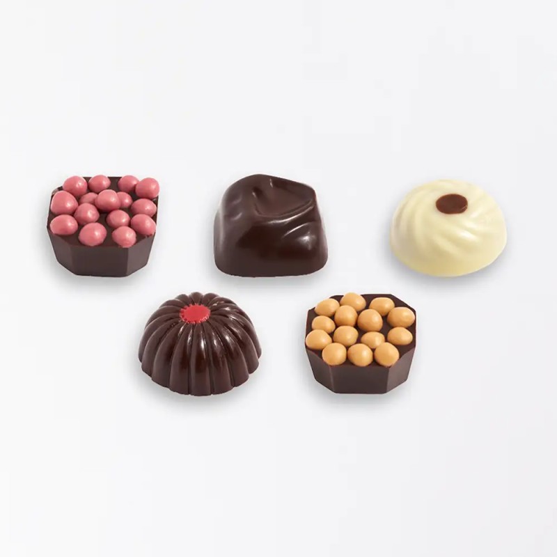 Coffret personnalisé calendrier et chocolats artisanaux - Trilogie Réveillon