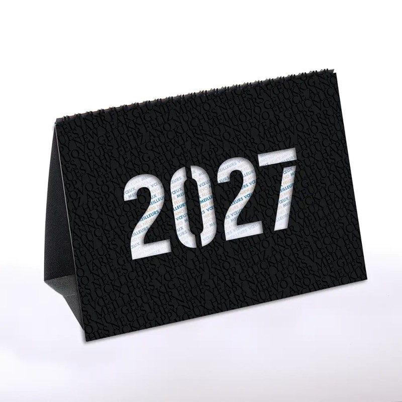 Coffret personnalisé calendrier et caramel artisanaux - Trilogie Typo