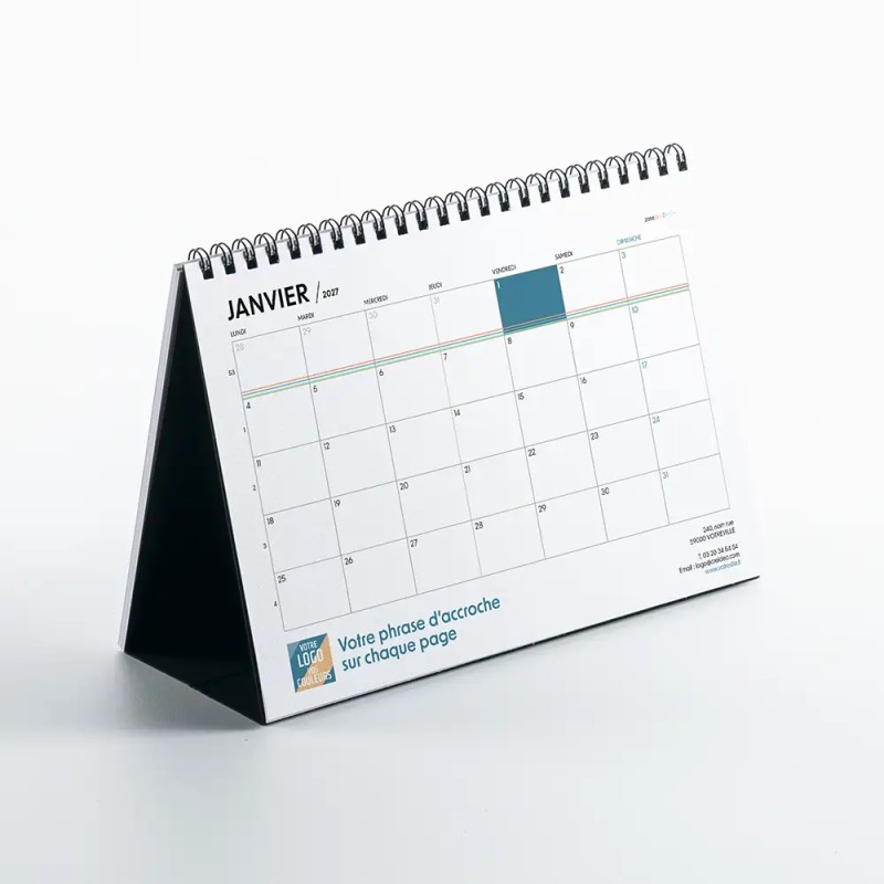 Coffret personnalisé calendrier et caramel artisanaux - Trilogie Typo