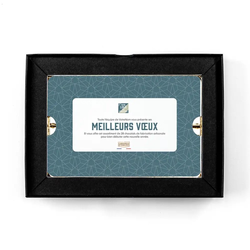 Coffret personnalisé calendrier et caramel artisanaux - Trilogie Alinéa