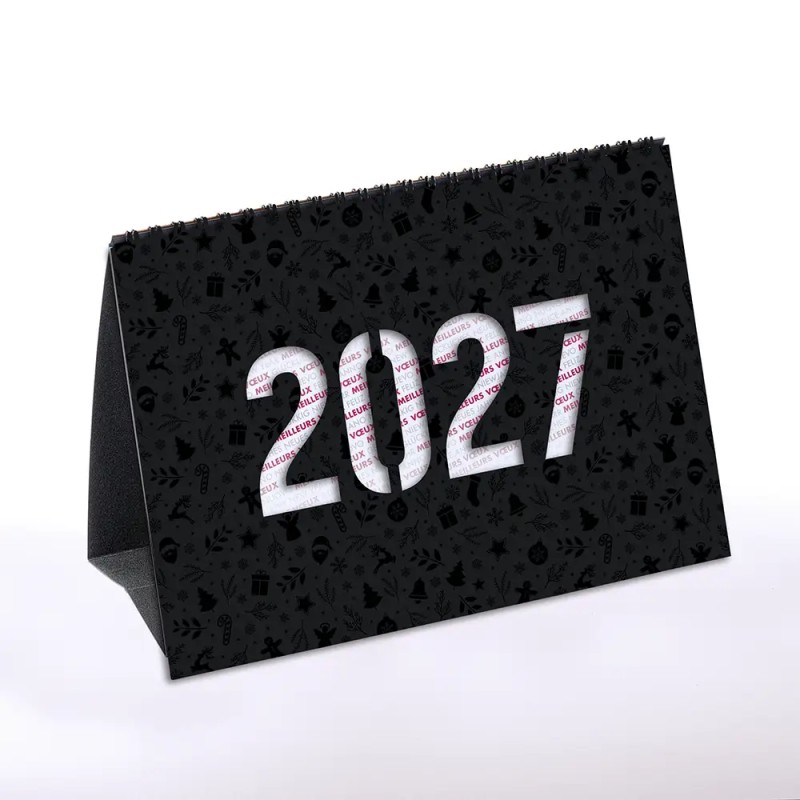 Coffret personnalisé calendrier et caramel artisanaux - Trilogie Réveillon