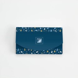 Boîte personnalisée avec 9 papillotes chocolat - Réveillon