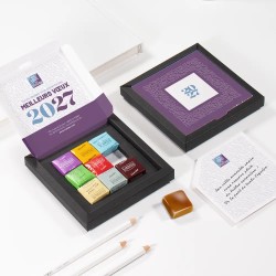 Boîte personnalisée avec 9 caramels artisanaux - Caramix Typo
