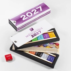 Boîte personnalisée avec caramels artisanaux - Nuancier Lithésia