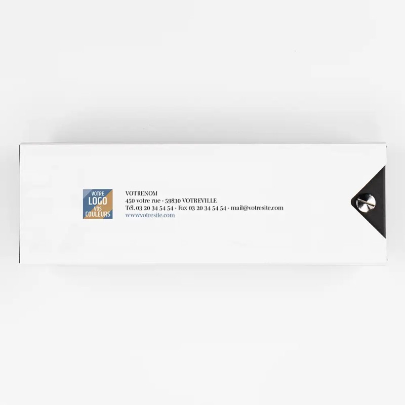 Boîte personnalisée avec chocolats artisanaux - Nuancier Aquarelle