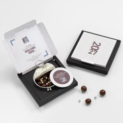 Boîte surprise personnalisée avec chocolats - MagicBox Typo