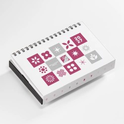 Coffret personnalisé calendrier et chocolats artisanaux - Calcao Patchwork