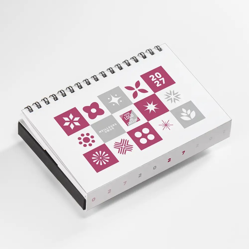 Coffret personnalisé calendrier et chocolats artisanaux - Calcao Patchwork