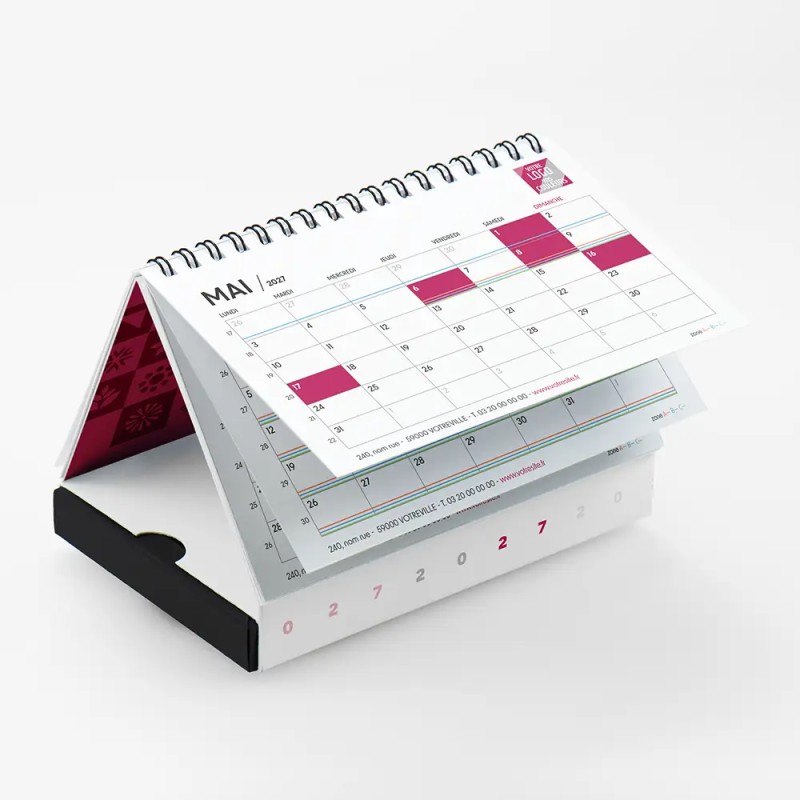 Coffret personnalisé calendrier et chocolats artisanaux - Calcao Patchwork