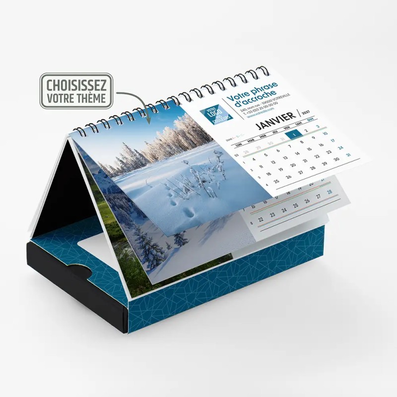 Coffret personnalisé avec calendrier et papillotes de chocolat - Calcao Alinéa