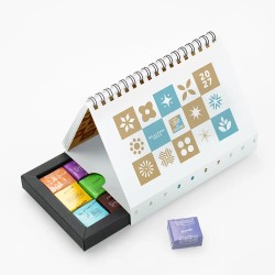 Coffret personnalisé calendrier et caramels artisanaux - Calcao Patchwork