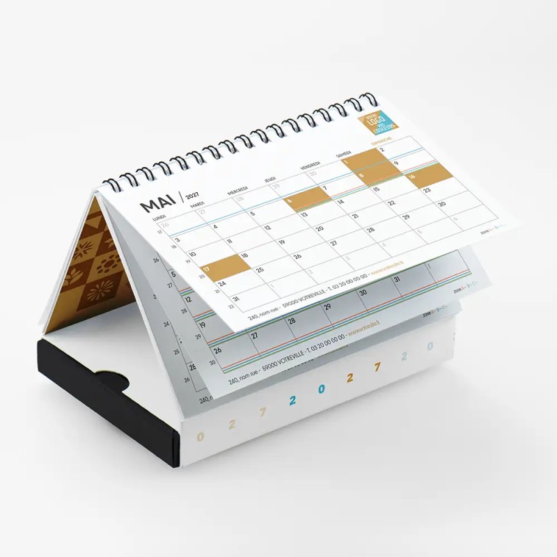 Coffret personnalisé calendrier et caramels artisanaux - Calcao Patchwork