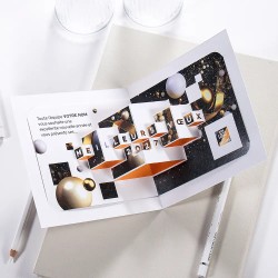 Carte de vœux personnalisée découpe pop up - City 3D