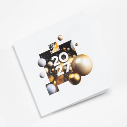 Carte de vœux personnalisée découpe pop up - City 3D
