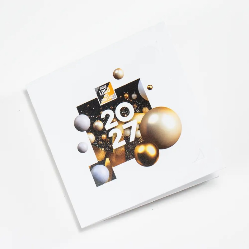 Carte de vœux personnalisée découpe pop up - City 3D