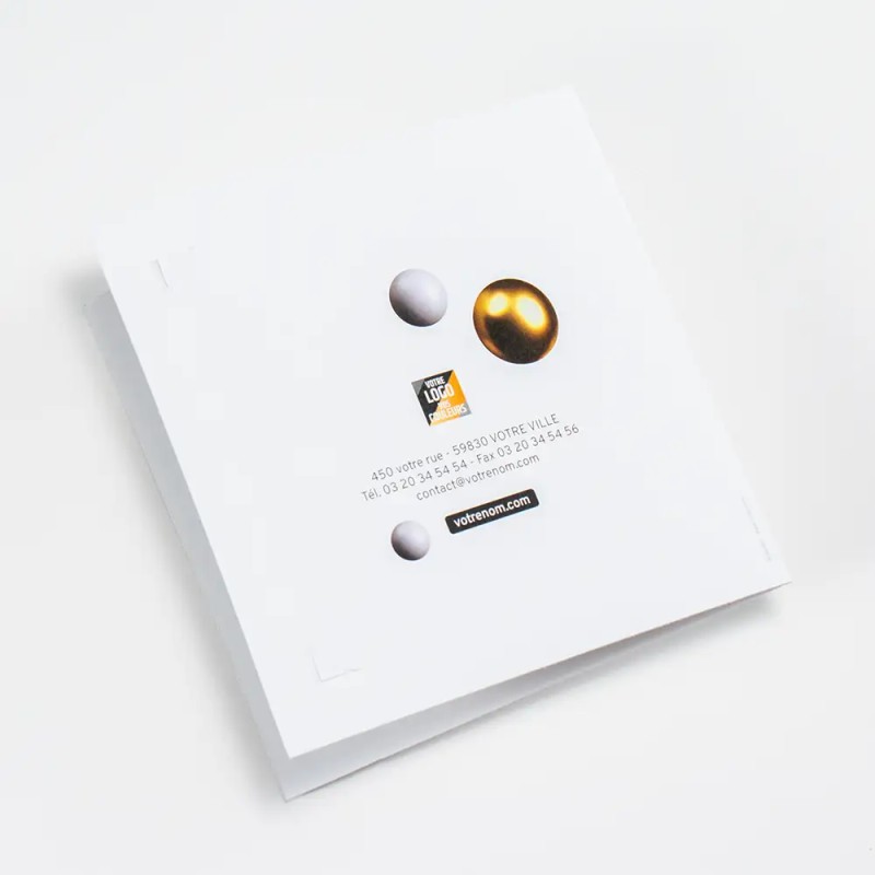 Carte de vœux personnalisée découpe pop up - City 3D