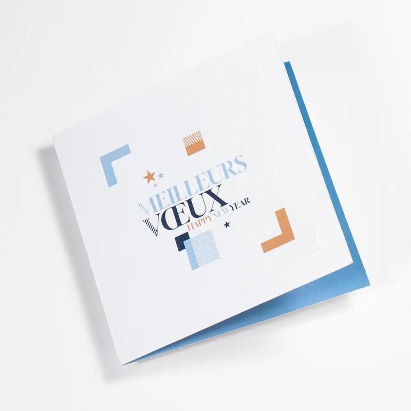 Carte de vœux personnalisée découpe pop up - 2027