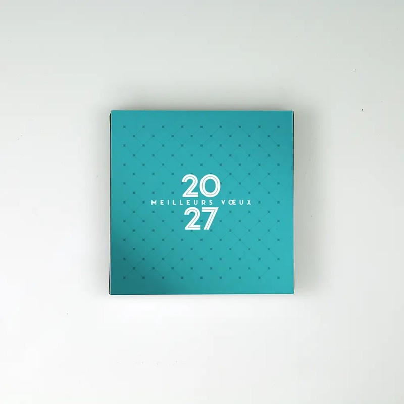 Coffret personnalisé calendrier et caramel artisanaux - Duologie Lattice