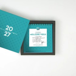 Coffret personnalisé calendrier et caramel artisanaux - Duologie Lattice