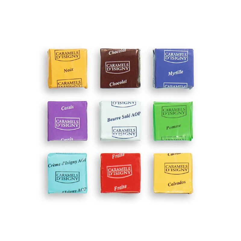 Coffret personnalisé calendrier et caramel artisanaux - Duologie Lattice