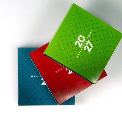 Coffret personnalisé calendrier et caramel artisanaux - Duologie Lattice