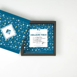 Coffret personnalisé calendrier et caramel artisanaux - Duologie Réveillon