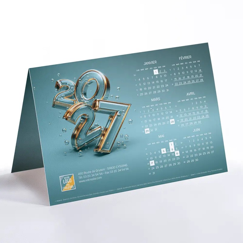 Carte calendrier Caléo - Nerea