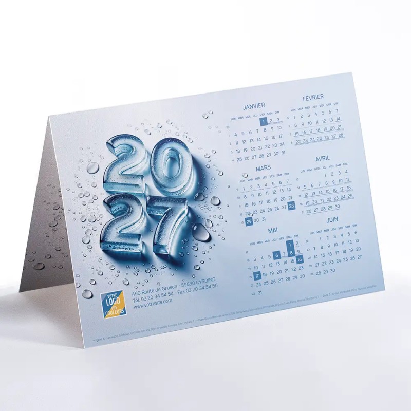 Carte calendrier Caléo - Nevea
