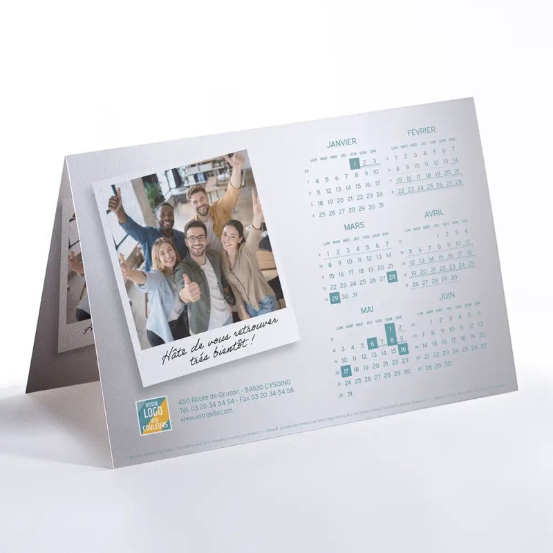 Carte calendrier Caléo - Vos photos