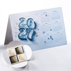 Carte calendrier avec chocolats Caléo - Nevea
