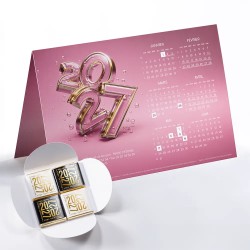 Carte calendrier avec chocolats Caléo - Nerea
