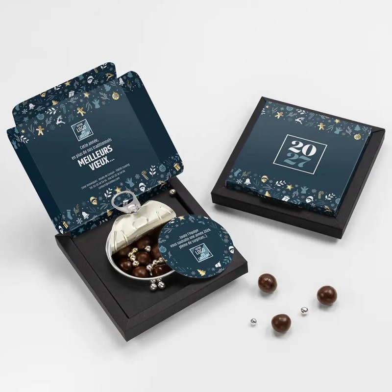 Boîte surprise personnalisée avec chocolats - MagicBox Réveillon