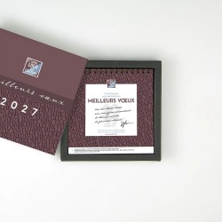 Coffret personnalisé calendrier et caramel artisanaux - Duologie Typo