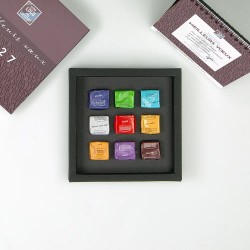 Coffret personnalisé calendrier et caramel artisanaux - Duologie Typo