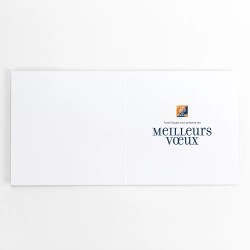 Carte de vœux personnalisée carrée - Lumen