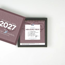 Coffret personnalisé calendrier et caramel artisanaux - Duologie Arabesque