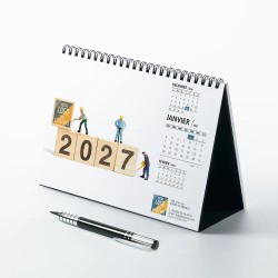 Calendrier chevalet A5 (21x15 cm) personnalisé - Logo intégré Miniature