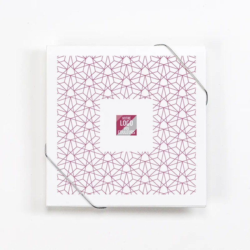 Carte de vœux personnalisée avec chocolats - Ecrin Alinéa