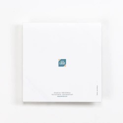 Carte de vœux personnalisée avec chocolats - Ecrin Typo