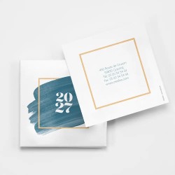 Carte de vœux personnalisée avec chocolats - ChocoPlis Palette