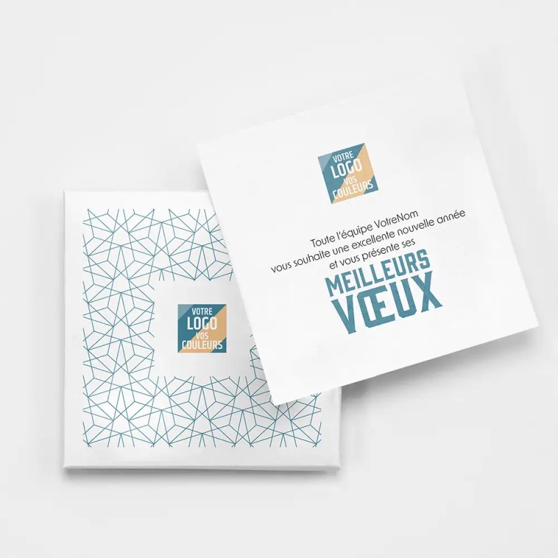 Carte de vœux personnalisée avec chocolats - ChocoPlis Alinéa