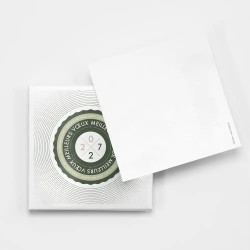 Carte de vœux personnalisée avec chocolats - ChocoPlis Cocarde