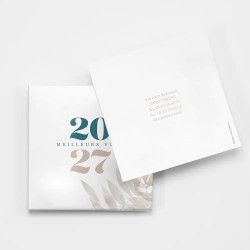 Carte de vœux personnalisée avec chocolats - ChocoPlis Aquarelle