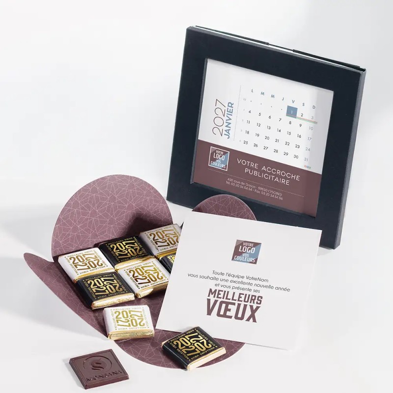 Calendrier cadre personnalisé avec chocolats - Calendélice Alinéa