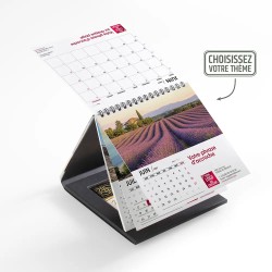 Coffret Calendrier chocolats personnalisé - Carré noir CHEVRONS