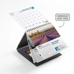 Coffret Calendrier chocolats personnalisé - Carré noir ETOILE