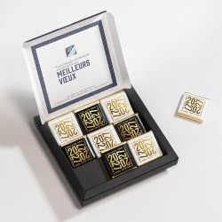 Carte de vœux personnalisée avec chocolats - Chocoffret Alinéa