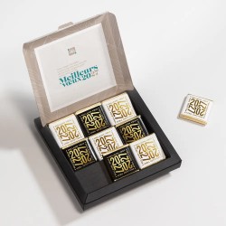 Boîte personnalisée avec chocolats - Chocoffret Esquisse