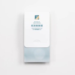 Carte de vœux personnalisée avec chocolats - ChocoPhone Neige